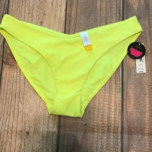 Neon yellow swim bottom